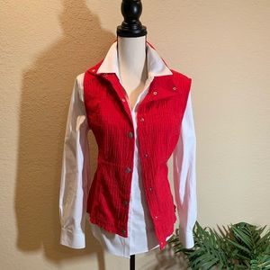 Christopher and Banks Red Vest